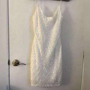White Sequin Dress